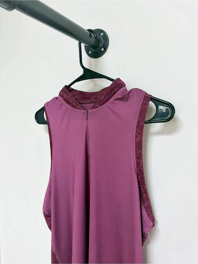 Waggle Women's XL Purple Sleeveless Golf Polo Top